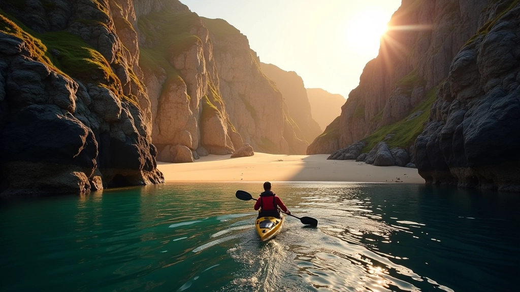 Scenic cove exploration kayaking tour